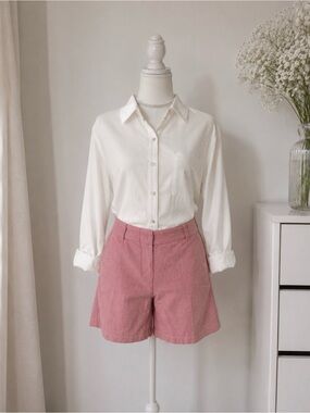 J. Crew Pink High-Rise Tailored Bermudas